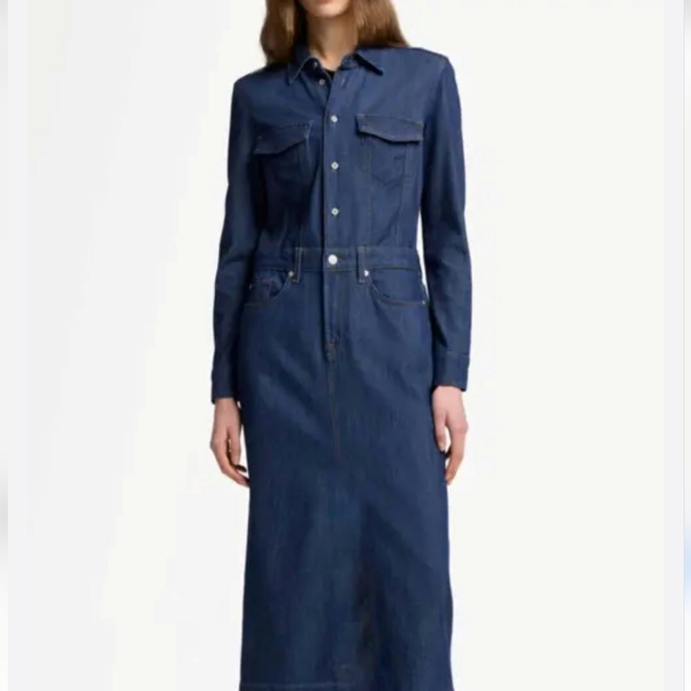 OSROSY Denim Long Sleeve Dress - Picture 4 of 12